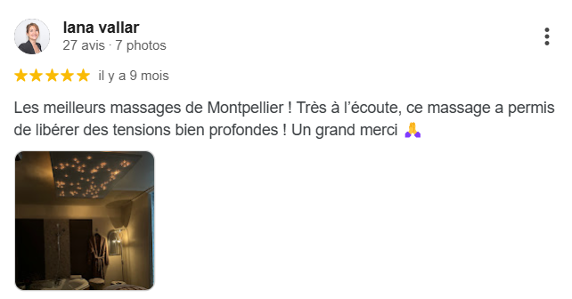 avis google massage profond 2024